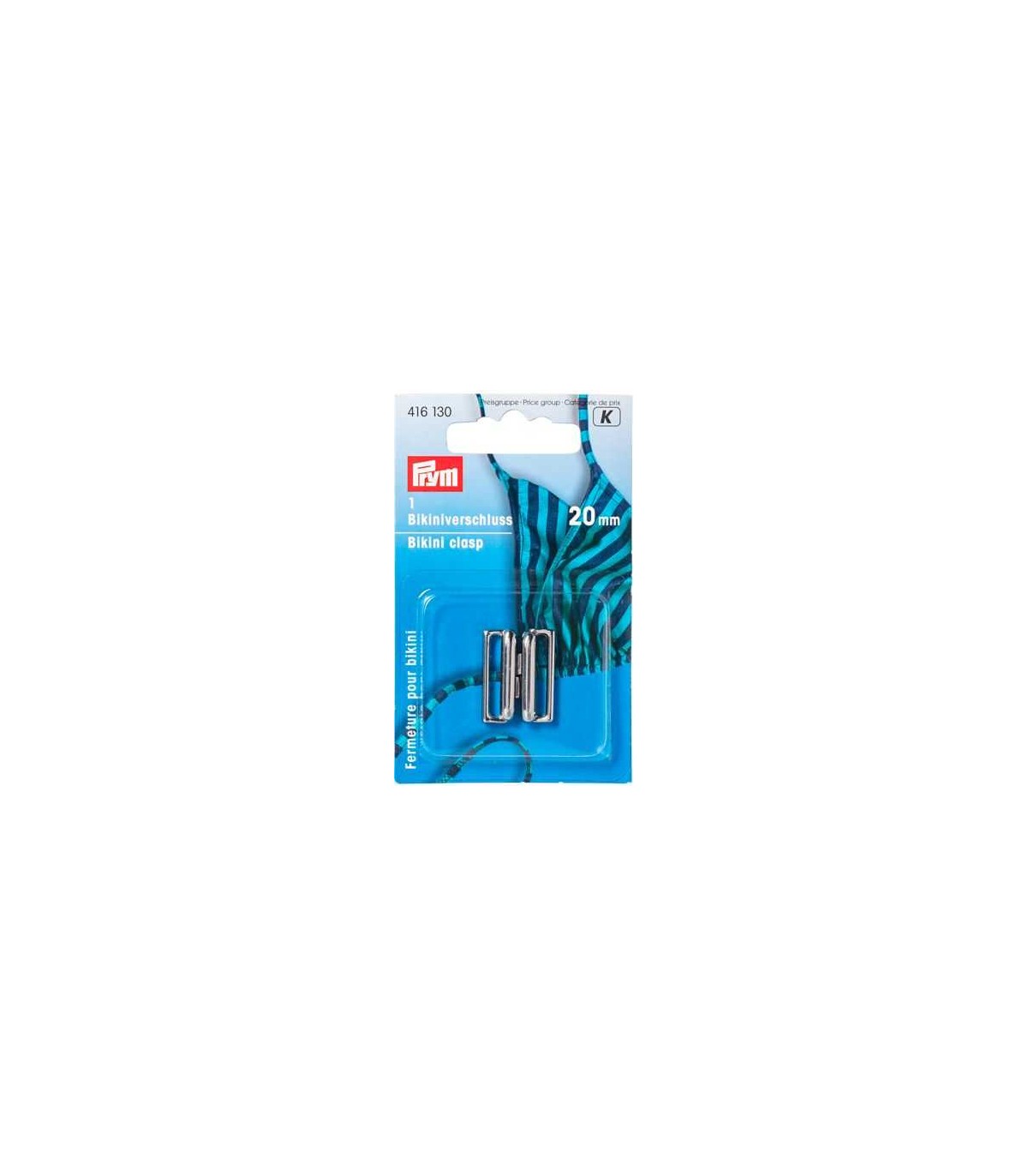 Fermeture De Bikini Transparente Prym 25mm - Lot D'1 Pièce, NEUVE Avec étiquette