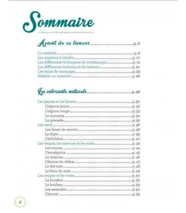 Teintures Végétales - Recettes des couleurs