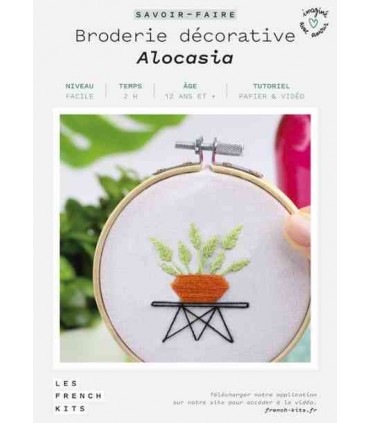 FRENCH KIT Broderie Alocasia