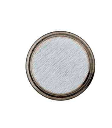 Bouton Métallique sur pied ARGENT 15mm