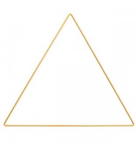 Triangle Métal Bronze 30cm