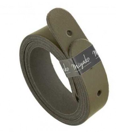 MIYAKO Anses en cuir courtes TAUPE