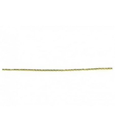 Cordon Métal 2 bruns 1mm or