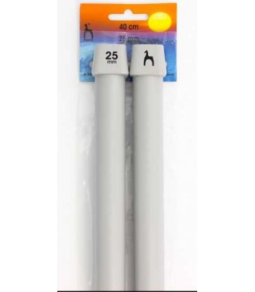 PONY - Aiguilles tricot 40 cm 25mm