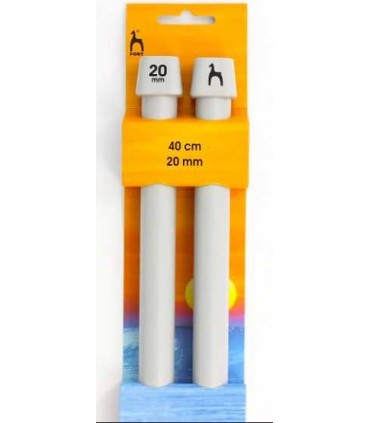 PONY - Aiguilles tricot 40 cm 20mm