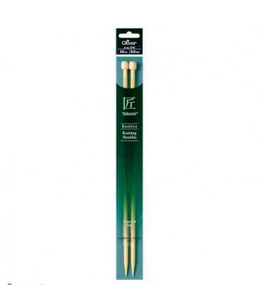 CLOVER - Aiguilles tricot bambou 33cm 7mm