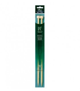 CLOVER - Aiguilles tricot bambou 35cm 7mm
