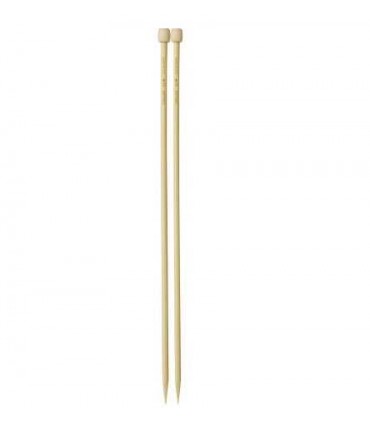 CLOVER - Aiguilles tricot bambou 33cm 6,5mm