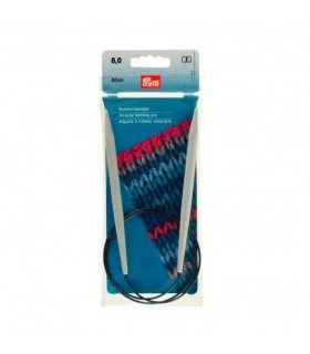 PRYM - Aiguilles tricot circulaires  Aluminium 8mm