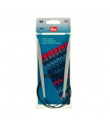 PRYM - Aiguilles tricot circulaires  Aluminium 8mm