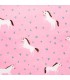 Coupon Toile Enduite - Rose Licornes
