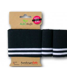 Bord-Côte XXL Bio Noir Blanc