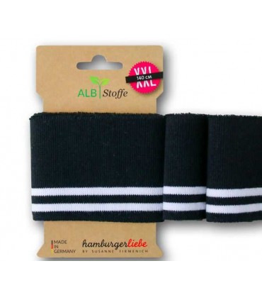 Bord-Côte XXL Bio Noir Blanc