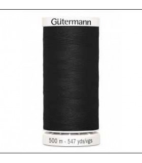 GÜTERMANN 100% polyester 500m 000 Noir