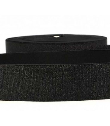 Elastique Lurex Noir 40mm