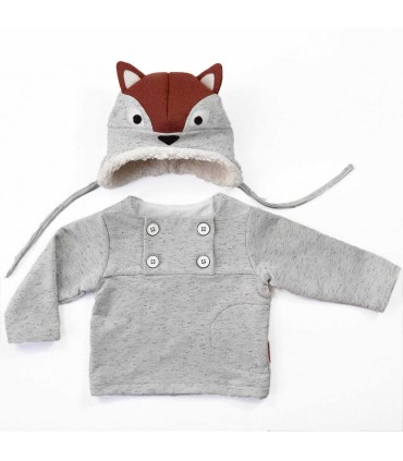 IKATEE :Ensemble Sweat et Bonnet HUGO Bébé