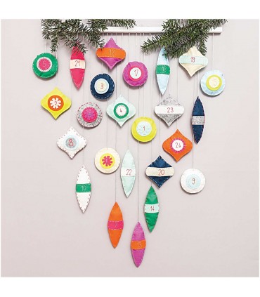 RICO DESIGN: Kit Calendrier de l'Avent en feutrine à coudre