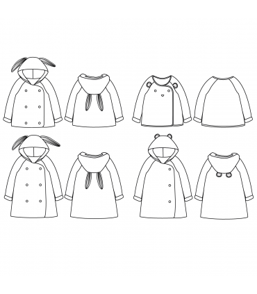 IKATEE : Gilet +veste +peignoir GRAND'OURSE Kids