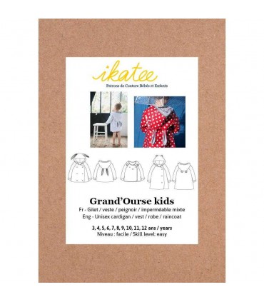 IKATEE : Gilet +veste +peignoir GRAND'OURSE Kids