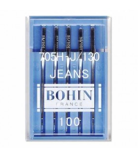 BOHIN : Aiguilles machine JEANS Etui de5