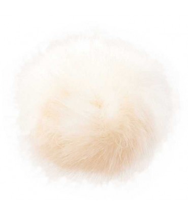 Pompons Fausse Fourrure Blanc