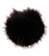 Pompons Fausse Fourrure Noir