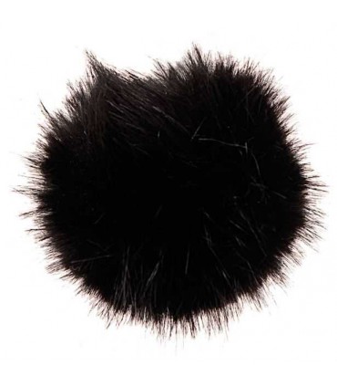 Pompons Fausse Fourrure Noir