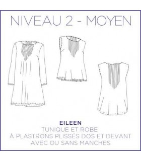 CORALIE BIJASSON: Tunique et Robe à Plastron EILEEN