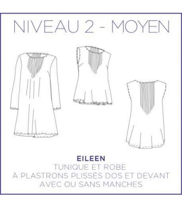 CORALIE BIJASSON: Tunique et Robe à Plastron EILEEN
