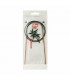 Clover : Aiguilles tricot circulaires en bambou 80cm n°2.5mm