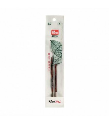 KNIT and Pro Pointes d’Aiguilles 10cm en bambou pour câble 40cm n°3
