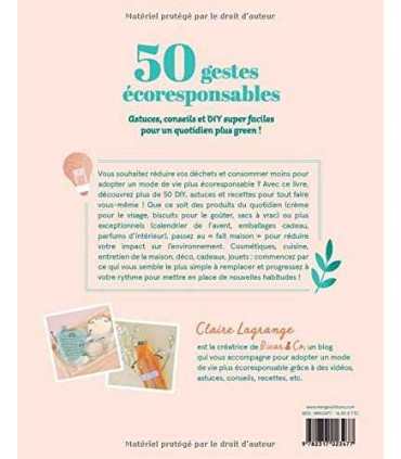 50 GESTES ECORESPONSABLES ASTUCES CONSEILS &amp; DIY SUPER FACILES