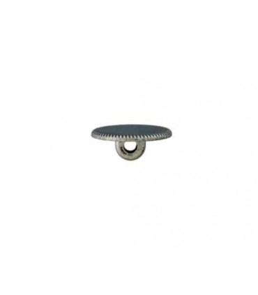 Bouton Métal et Polyester sur pied NOIR 20mm