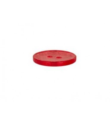 Bouton polyester à paillettes FUCHSIA 11mm