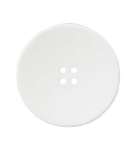 Bouton Polyester BLANC 4 trous 15mm