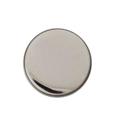 Lot De 5 Boutons Vintage En Métal Argenté Travaillé - Pied 1,5 Cm, Référence 5960, Occasion