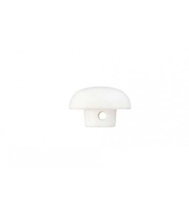 Bouton Boule Polyester sur pied BLANC 10mm