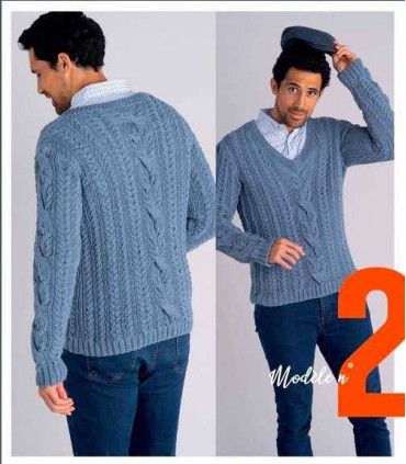 32 Modèles de tricot Masculins du 38 au 56