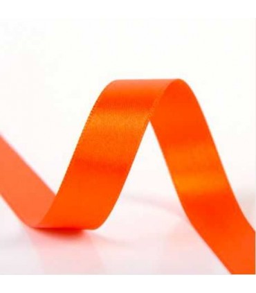 Ruban satin n°5, ORANGE 25mm