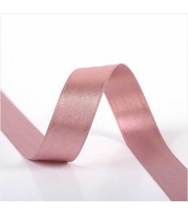 Ruban satin n°5, VIEUX ROSE 25mm