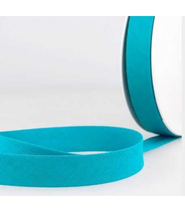 BIAIS COTON replié Turquoise