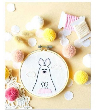 FRENCH KIT : Broderie Décorative : KANGOUROU et MINI K