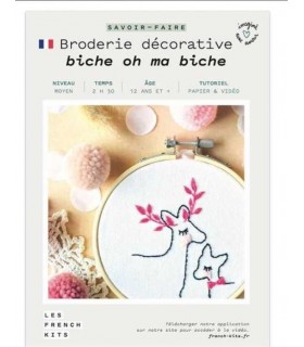 FRENCH KIT : Broderie Décorative : BICHE oh MA BICHE
