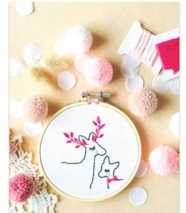 FRENCH KIT : Broderie Décorative : BICHE oh MA BICHE