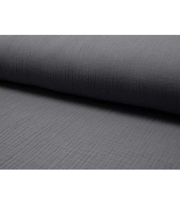 DOUBLE GAZE de coton ANTHRACITE