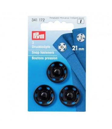 PRYM : PRESSION avenir D21/6 NOIR