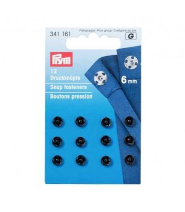 PRYM : PRESSION avenir D6/ noir