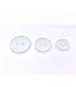 Boutons Résine Paillette 2 trous transparent 19 mm