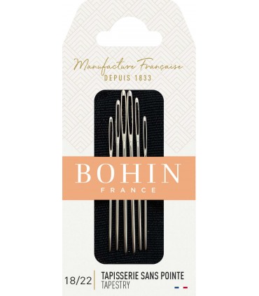 BOHIN : Aiguilles Tapisserie Sans Pointe 18/22
