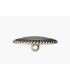 Bouton Metal sur pied 20mm ARGENT bord ciselé